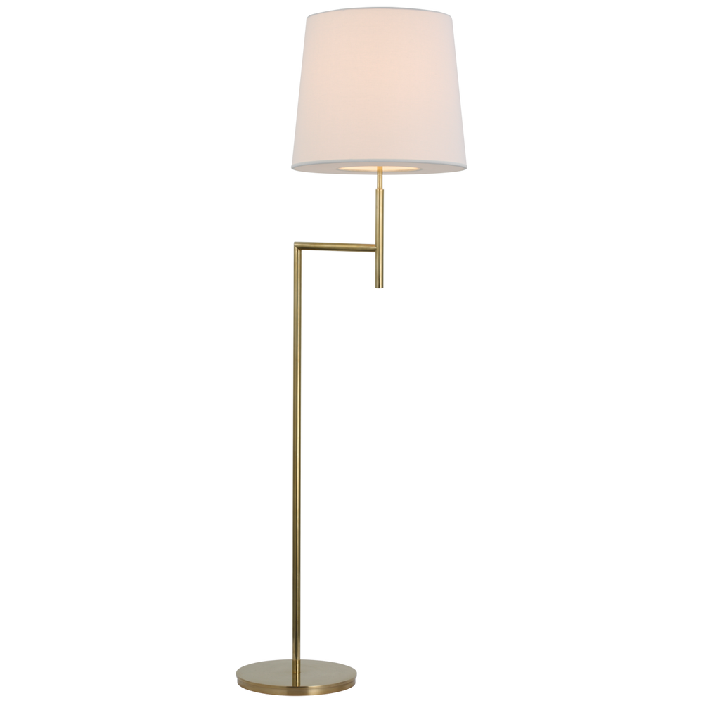 Cirion Bridge Arm Floor Lamp-Visual Comfort-VISUAL-BBL 1170SB-L-Floor LampsSoft Brass-2-France and Son