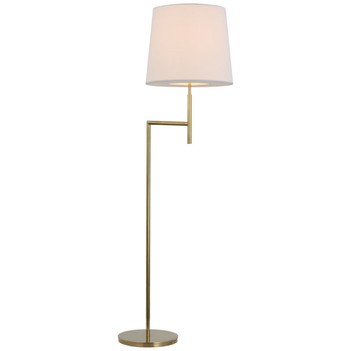 Cirion Bridge Arm Floor Lamp-Visual Comfort-VISUAL-BBL 1170SB-L-Floor LampsSoft Brass-2-France and Son