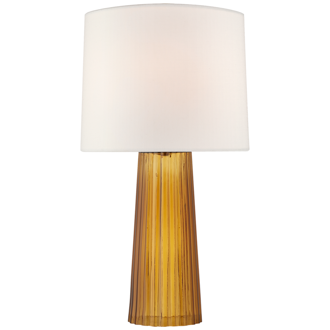 Dayanna Medium Table Lamp-Visual Comfort-VISUAL-BBL 3120AMB-L-Table LampsAmber-1-France and Son