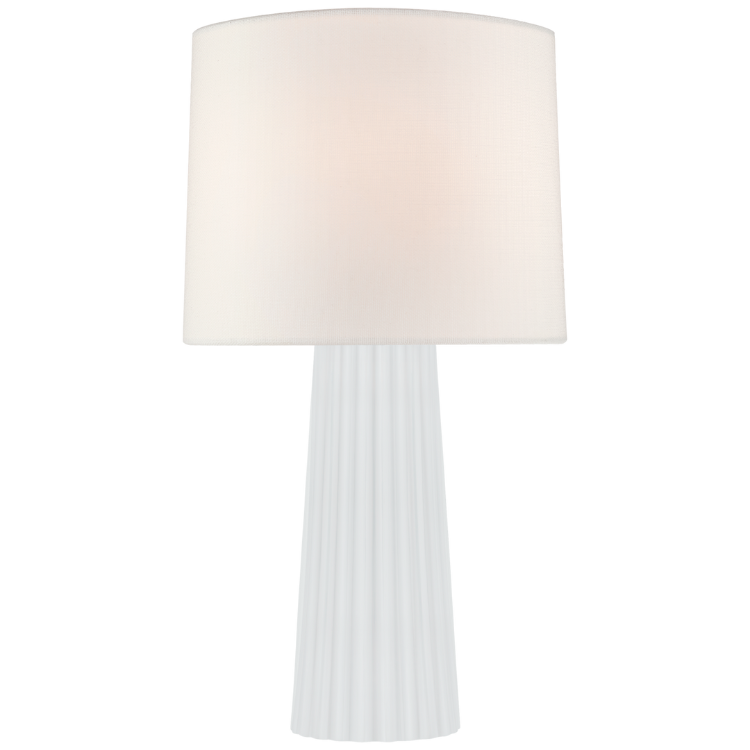 Dayanna Medium Table Lamp-Visual Comfort-VISUAL-BBL 3120WG-L-Table LampsWhite Glass-4-France and Son