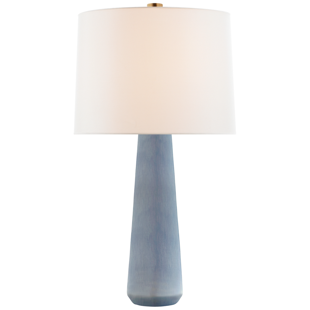 Asher Large Table Lamp-Visual Comfort-VISUAL-BBL 3901PBC-L-Table LampsPolar Blue Crackle-3-France and Son