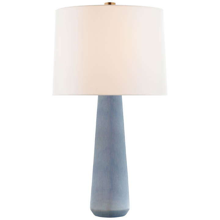 Asher Large Table Lamp-Visual Comfort-VISUAL-BBL 3901PBC-L-Table LampsPolar Blue Crackle-3-France and Son