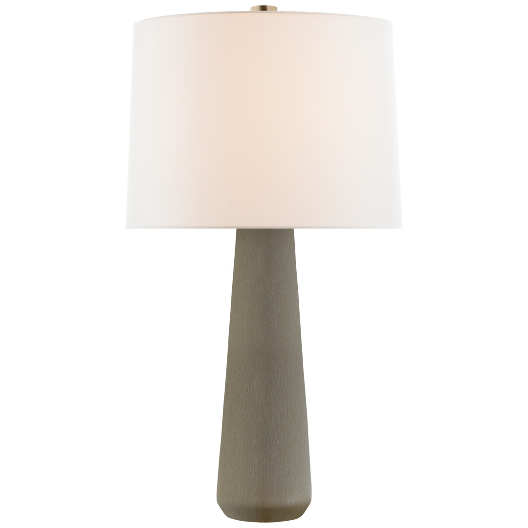 Asher Large Table Lamp-Visual Comfort-VISUAL-BBL 3901SHG-L-Table LampsShellish Gray-4-France and Son