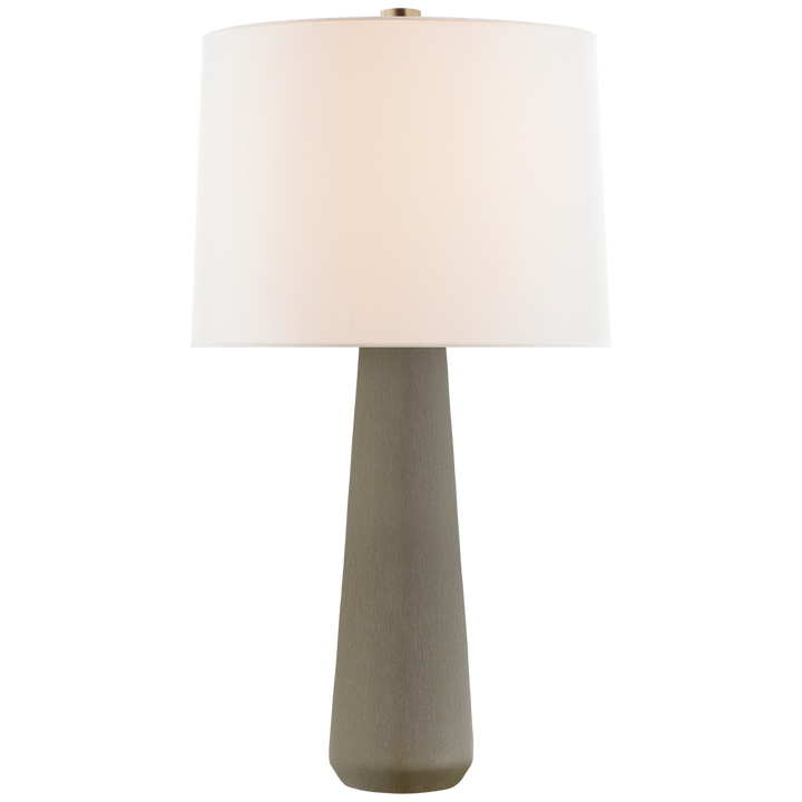 Asher Large Table Lamp-Visual Comfort-VISUAL-BBL 3901SHG-L-Table LampsShellish Gray-4-France and Son