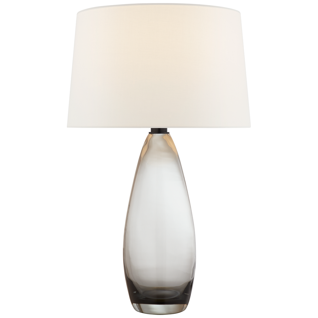 Madrona Large Tall Table Lamp-Visual Comfort-VISUAL-CHA 3420SMG-L-Table LampsSmoked Glass-2-France and Son