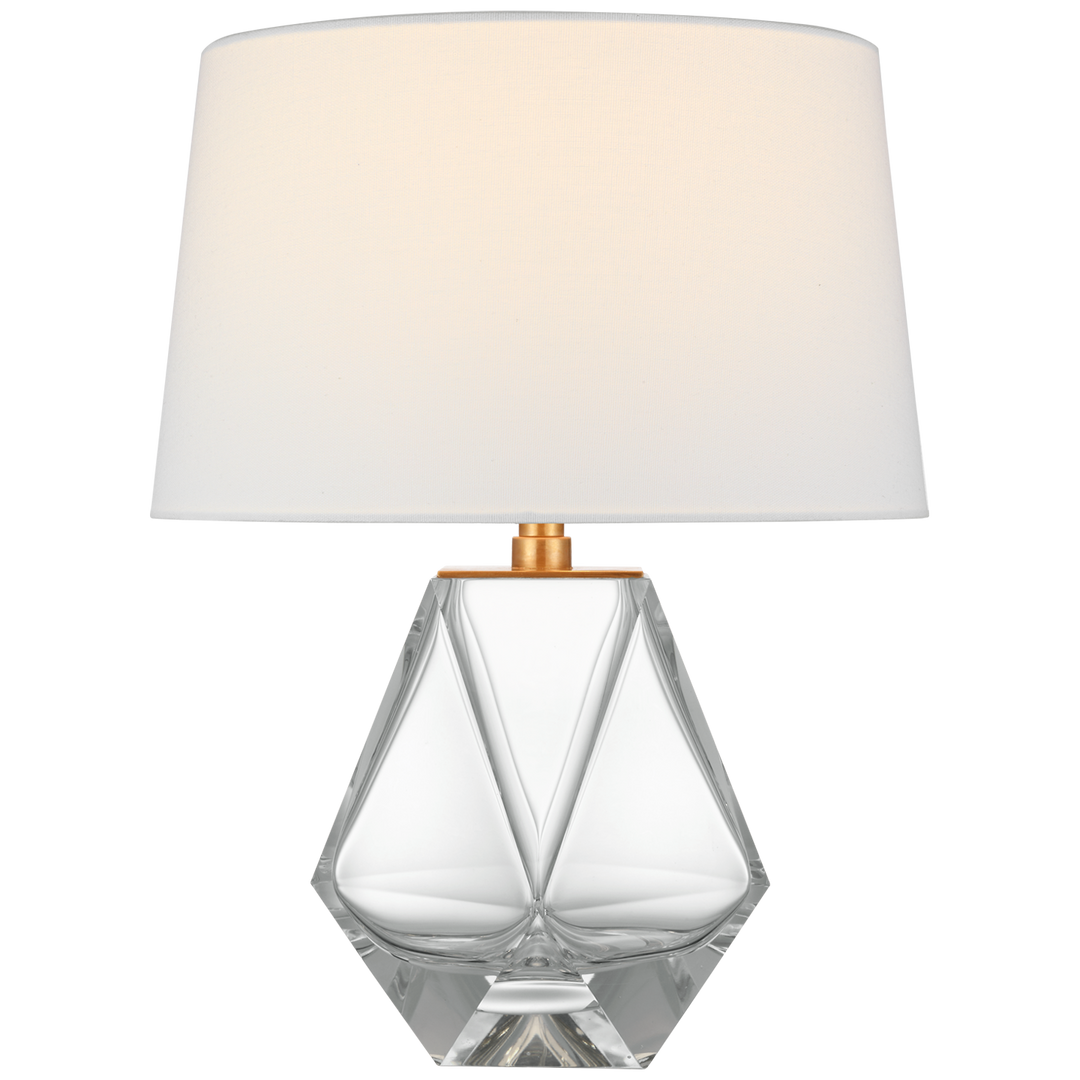 Gissele Small Table Lamp-Visual Comfort-VISUAL-CHA 8437WG-L-Table LampsClear Glass-1-France and Son