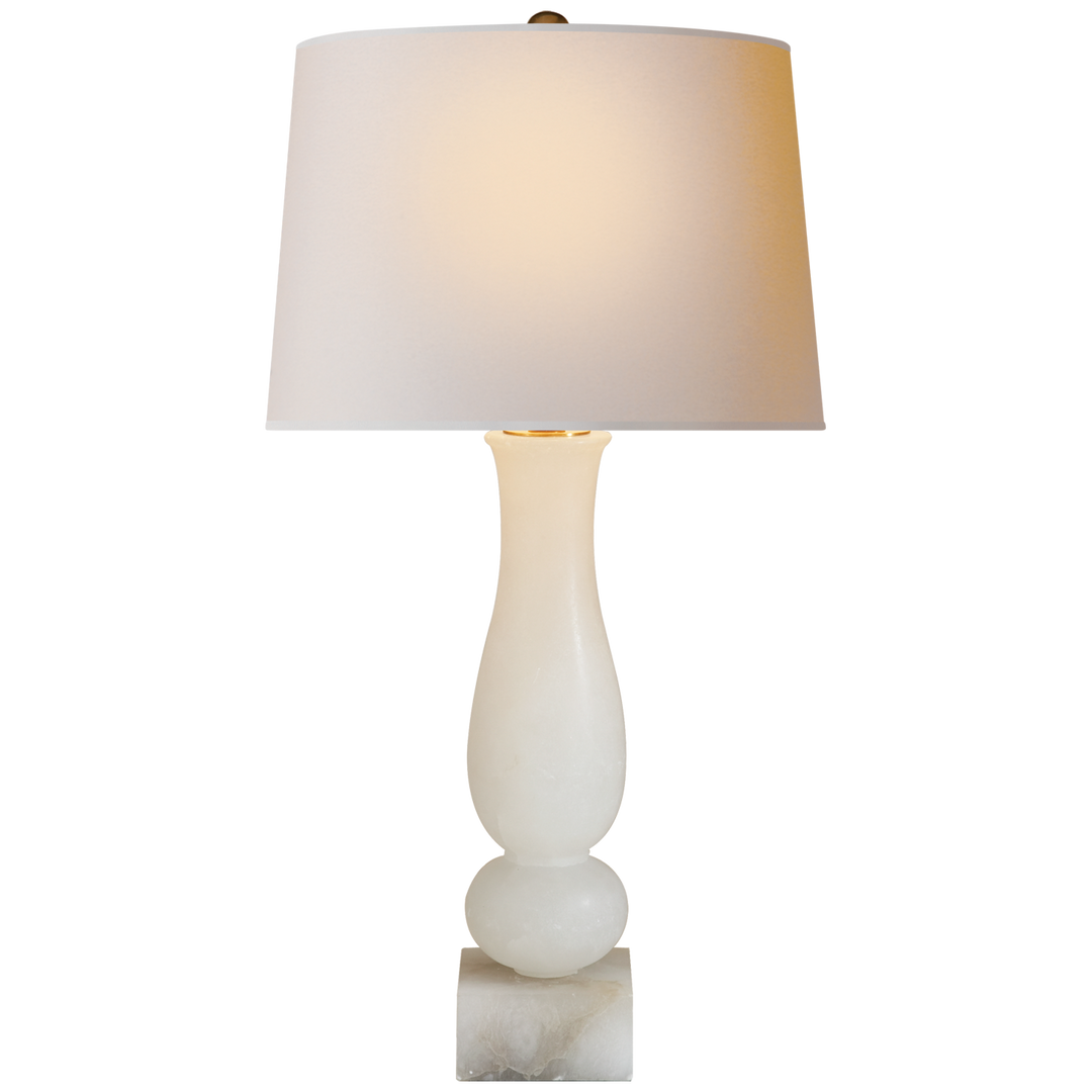 Charted Table Lamp-Visual Comfort-VISUAL-CHA 8646ALB-NP-Table LampsAlabaster-1-France and Son