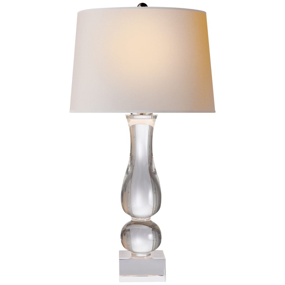 Charted Table Lamp-Visual Comfort-VISUAL-CHA 8646CG-NP-Table LampsCrystal-3-France and Son