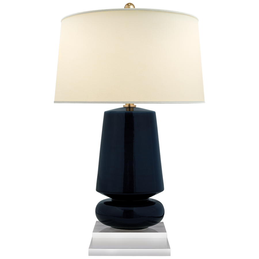 Parisian Table Lamp-Visual Comfort-VISUAL-CHA 8668DM-PL-Table LampsSmall-Denim Porcelain-1-France and Son