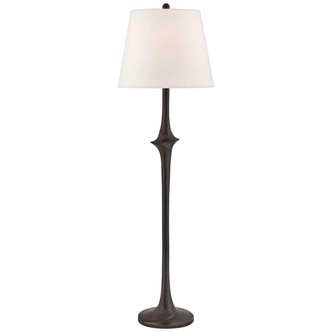 Bootes Large Sculpted Floor Lamp-Visual Comfort-VISUAL-CHA 9712AI-L-Floor LampsAged Iron-3-France and Son