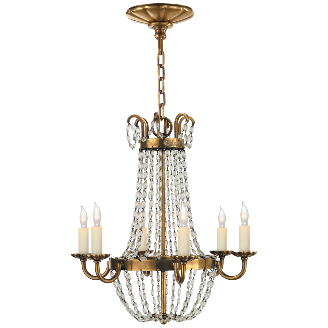 Priston Chandelier-Visual Comfort-VISUAL-CHC 1407AB-SG-ChandeliersSmall-Antique-Burnished-3-France and Son