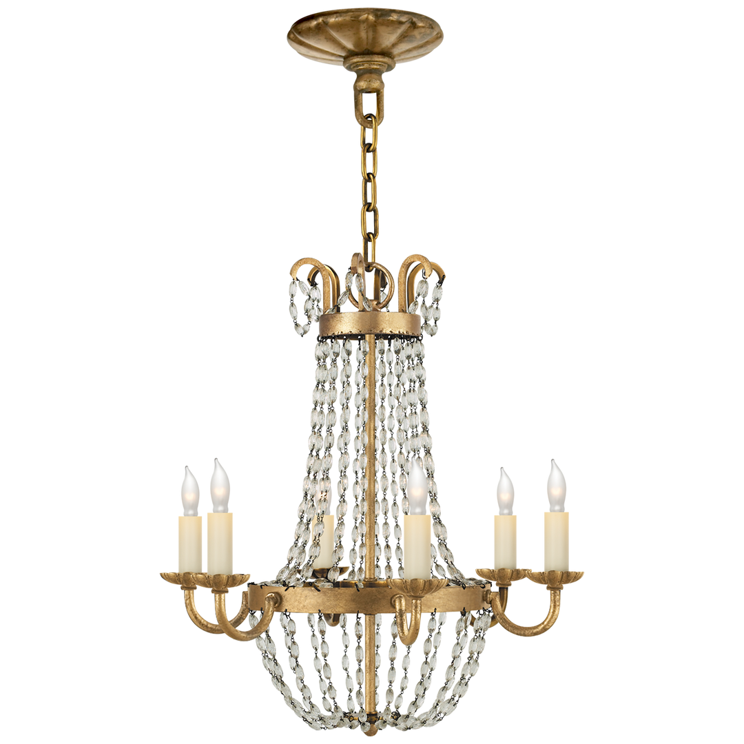 Priston Chandelier-Visual Comfort-VISUAL-CHC 1407GI-SG-ChandeliersSmall-Gilded Iron-2-France and Son