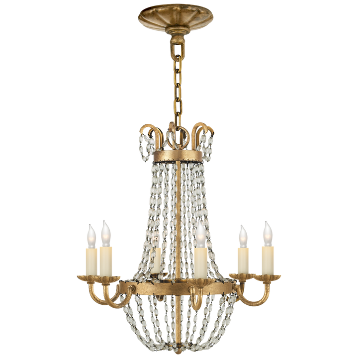 Priston Chandelier-Visual Comfort-VISUAL-CHC 1407GI-SG-ChandeliersSmall-Gilded Iron-2-France and Son