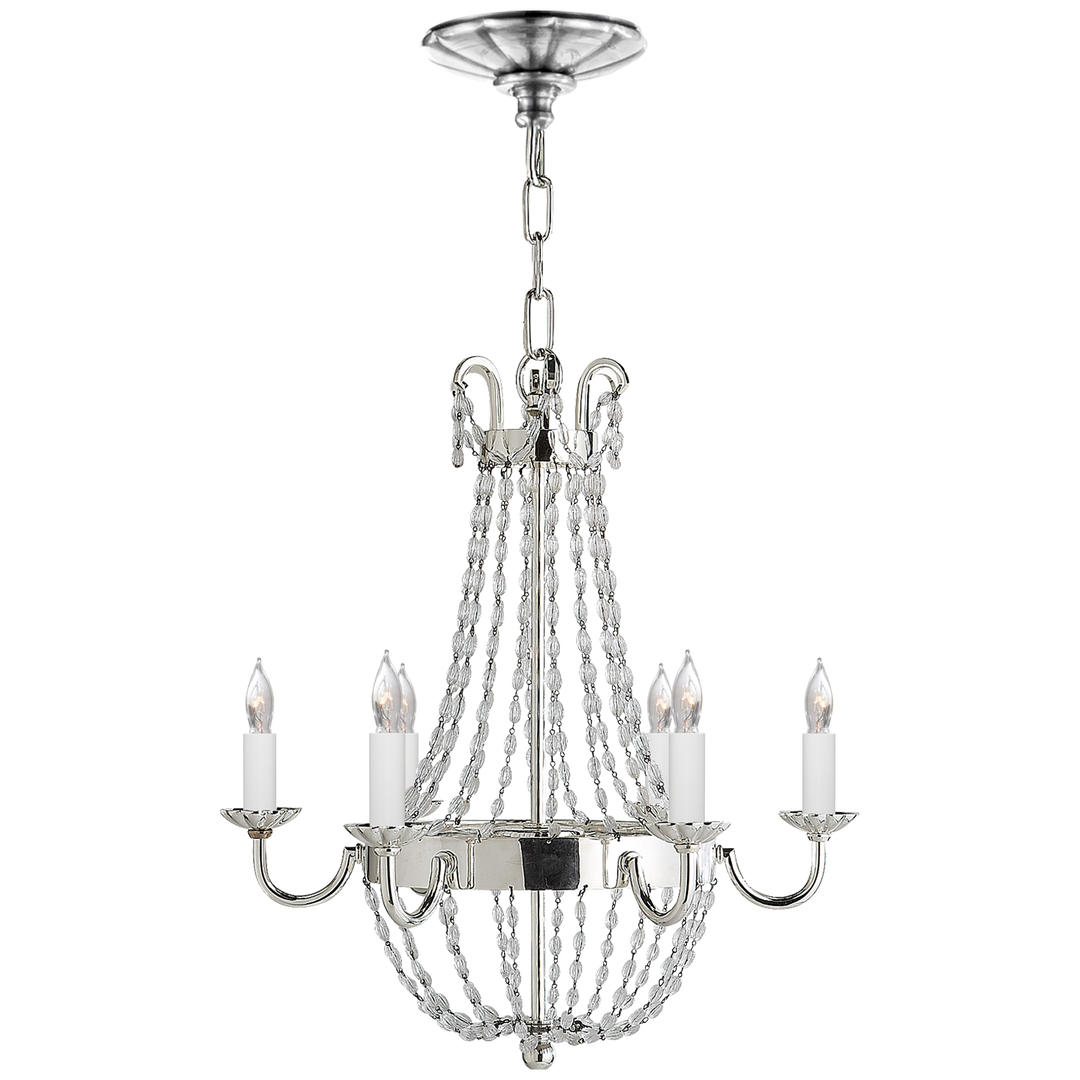 Priston Chandelier-Visual Comfort-VISUAL-CHC 1407PS-SG-ChandeliersSmall-Polished Silver-1-France and Son