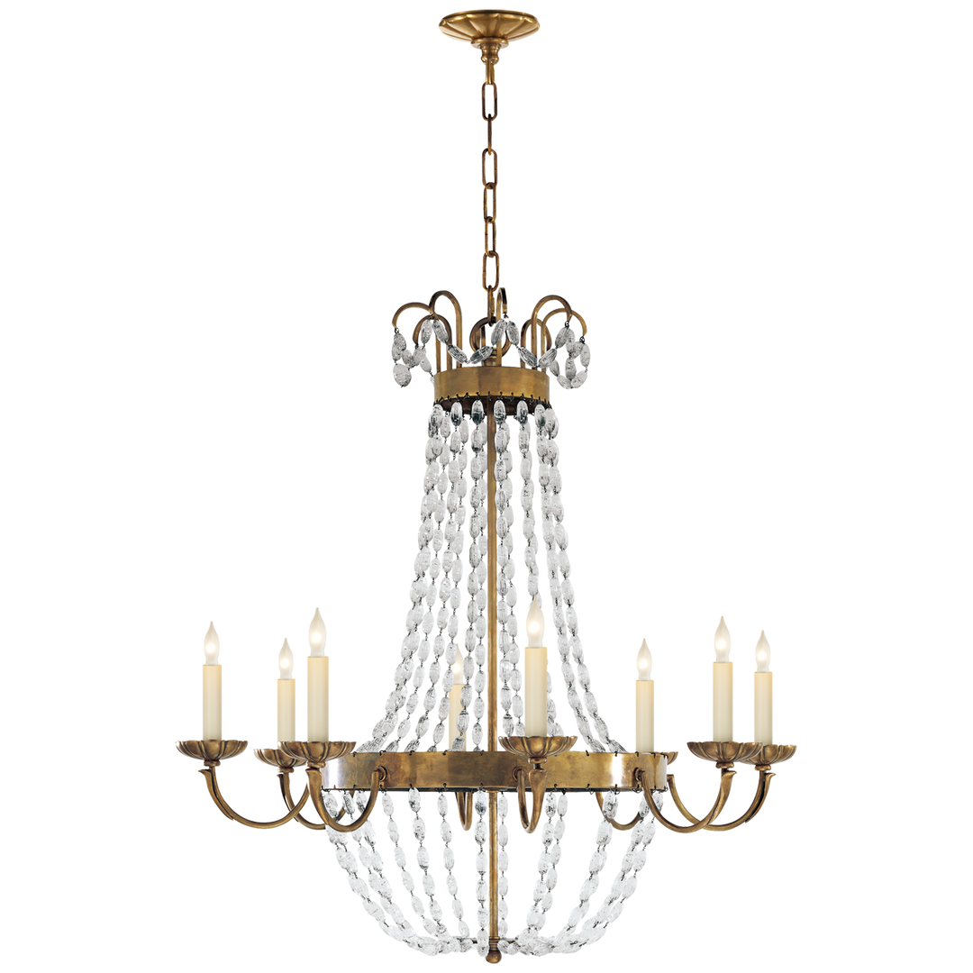 Priston Chandelier-Visual Comfort-VISUAL-CHC 1408AB-SG-ChandeliersLarge-Antique-Burnished-11-France and Son