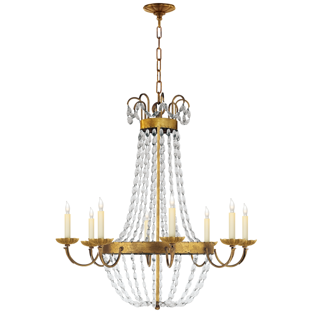 Priston Chandelier-Visual Comfort-VISUAL-CHC 1408GI-SG-ChandeliersLarge-Gilded Iron-10-France and Son