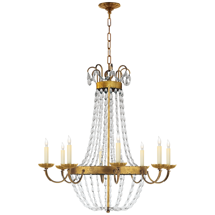 Priston Chandelier-Visual Comfort-VISUAL-CHC 1408GI-SG-ChandeliersLarge-Gilded Iron-10-France and Son