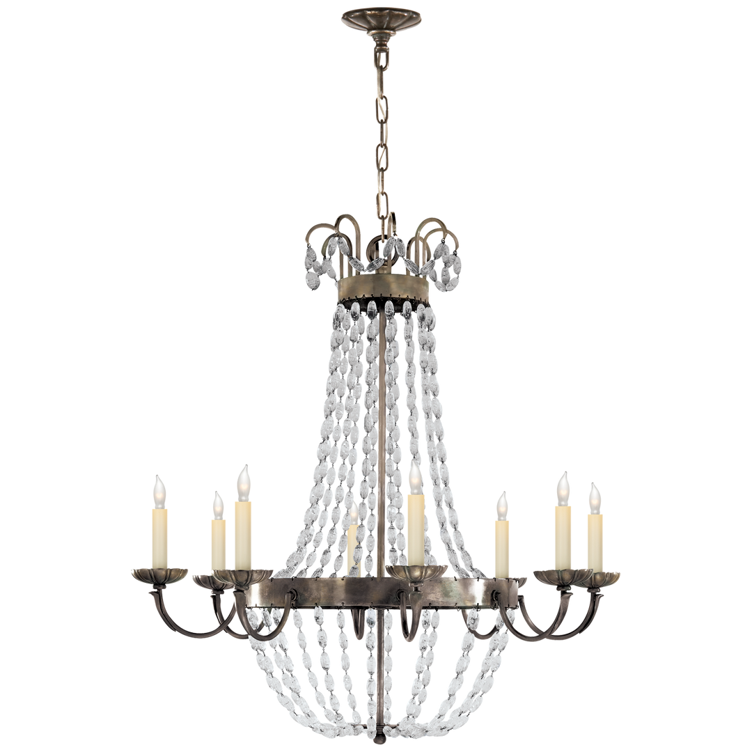 Priston Chandelier-Visual Comfort-VISUAL-CHC 1408SHS-SG-ChandeliersLarge-Sheffield Silver-12-France and Son