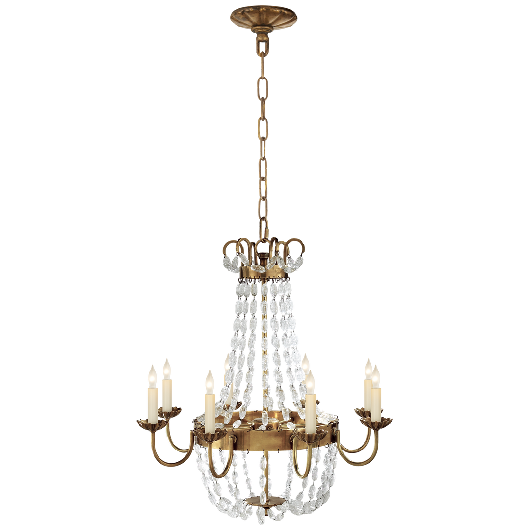 Priston Chandelier-Visual Comfort-VISUAL-CHC 1426AB-SG-ChandeliersMedium-Antique-Burnished-8-France and Son