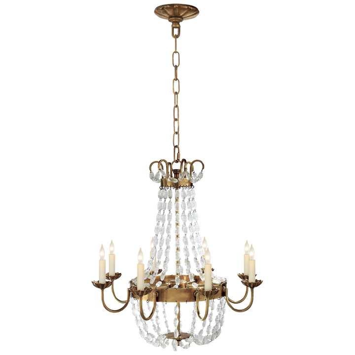 Priston Chandelier-Visual Comfort-VISUAL-CHC 1426AB-SG-ChandeliersMedium-Antique-Burnished-8-France and Son