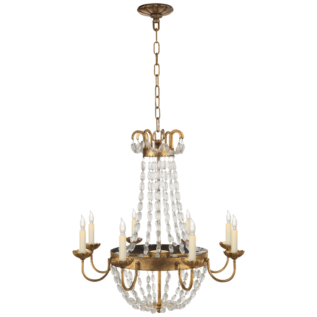 Priston Chandelier-Visual Comfort-VISUAL- CHC 1426GI-SG-ChandeliersMedium-Gilded Iron-7-France and Son