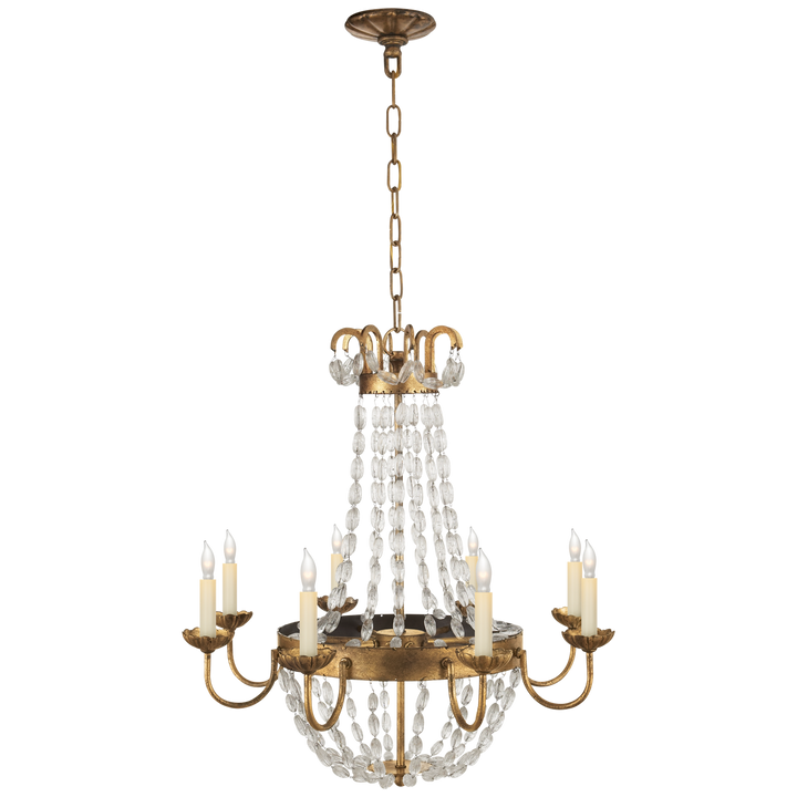 Priston Chandelier-Visual Comfort-VISUAL- CHC 1426GI-SG-ChandeliersMedium-Gilded Iron-7-France and Son