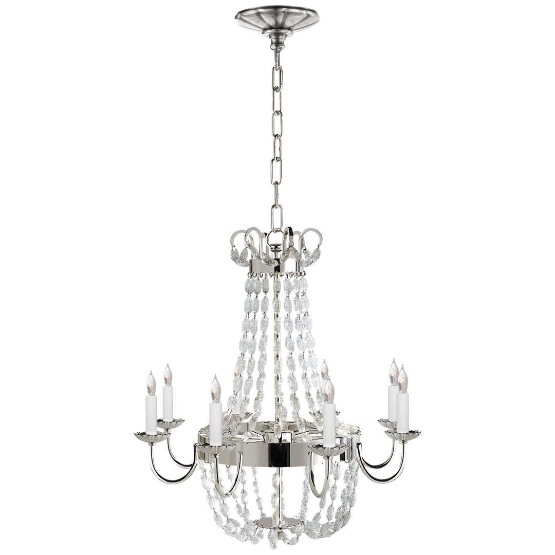 Priston Chandelier-Visual Comfort-VISUAL-CHC 1426PS-SG-ChandeliersMedium-Polished Silver-5-France and Son