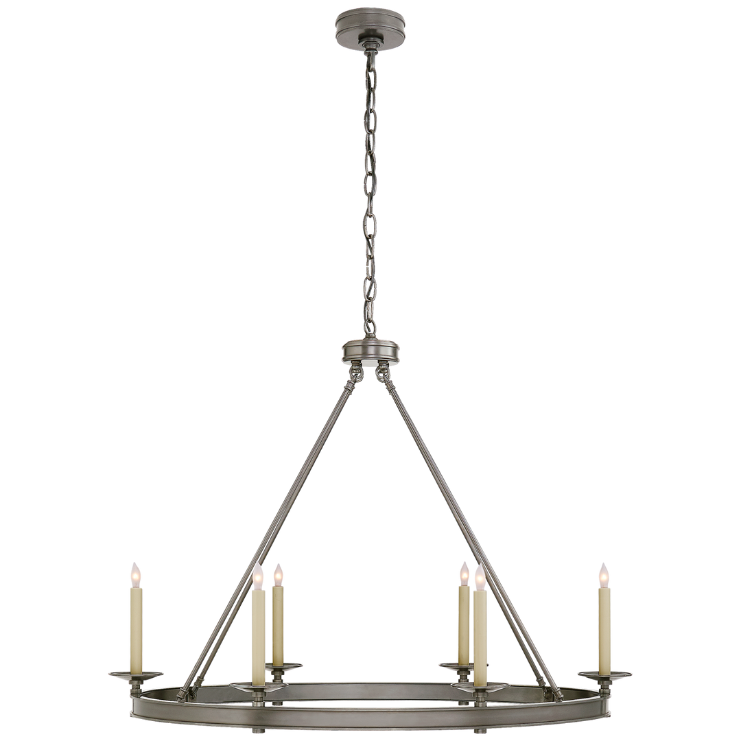 Loretta Ring Chandelier-Visual Comfort-VISUAL-CHC 1603AN-ChandeliersLarge Oval-Antique Nickel-10-France and Son