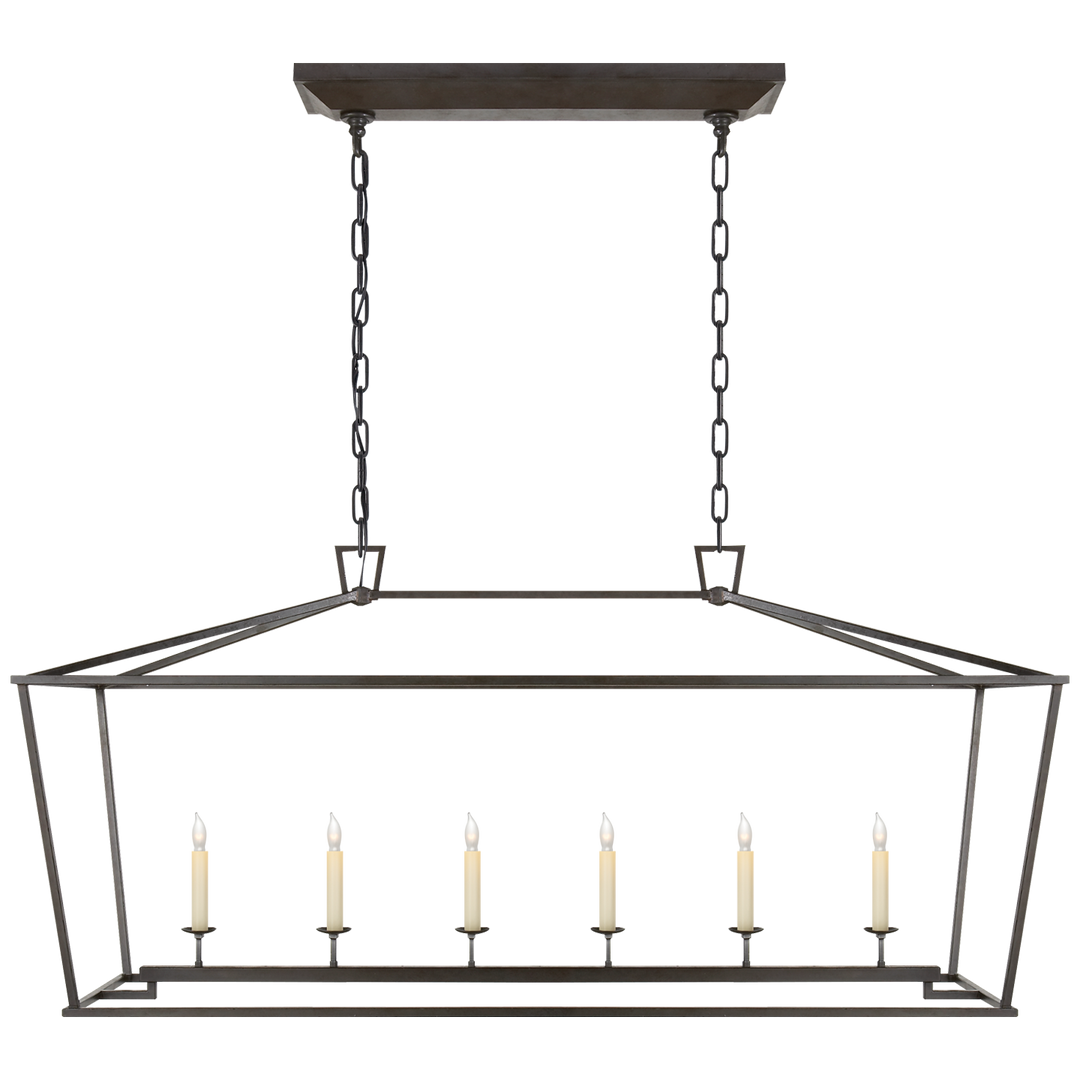 Daylin Linear Lantern-Visual Comfort-VISUAL-CHC 2166AI-PendantsLarge-Aged Iron-10-France and Son