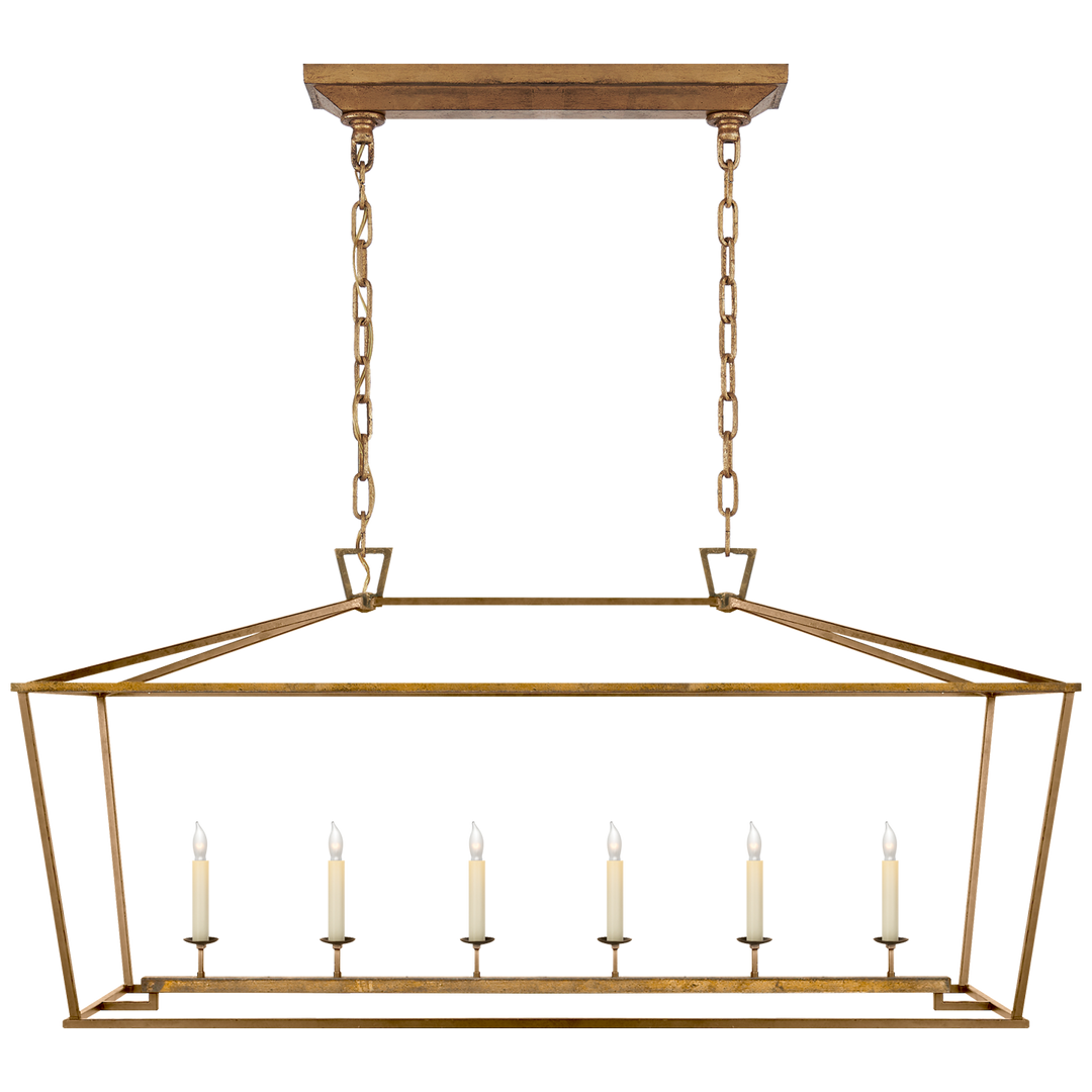 Daylin Linear Lantern-Visual Comfort-VISUAL-CHC 2166GI-PendantsLarge-Gilded Iron-11-France and Son