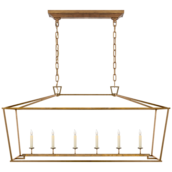 Daylin Linear Lantern-Visual Comfort-VISUAL-CHC 2166GI-PendantsLarge-Gilded Iron-11-France and Son