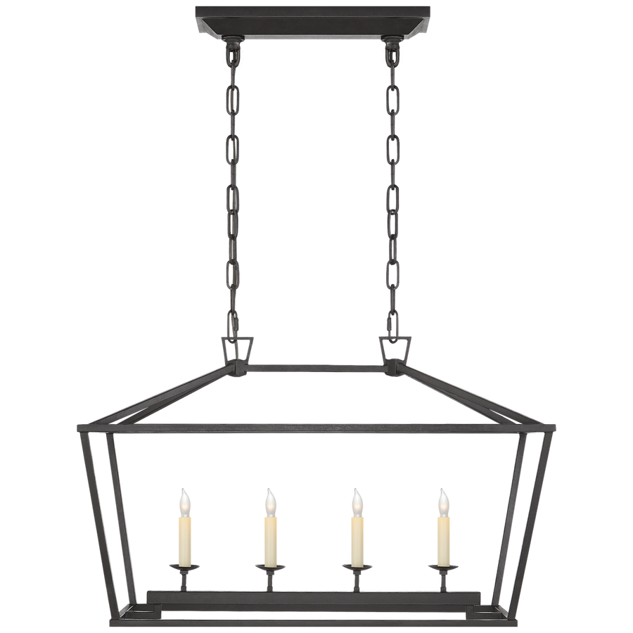 Daylin Linear Lantern-Visual Comfort-VISUAL-CHC 2168AI-PendantsSmall-Aged Iron-1-France and Son