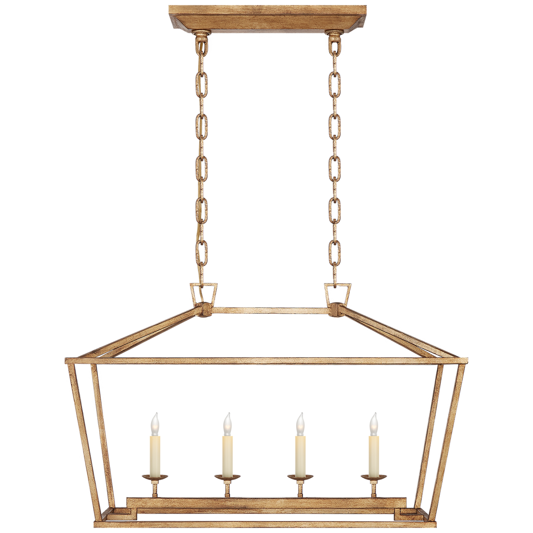 Daylin Linear Lantern-Visual Comfort-VISUAL-CHC 2168GI-PendantsSmall-Gilded Iron-4-France and Son