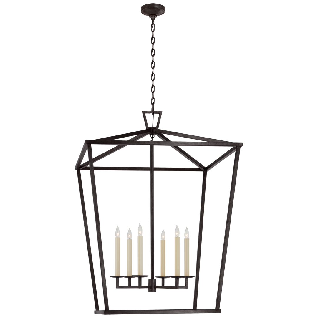 Daylin Lantern-Visual Comfort-VISUAL-CHC 2172AI-PendantsXXL-Normal-Aged Iron-31-France and Son