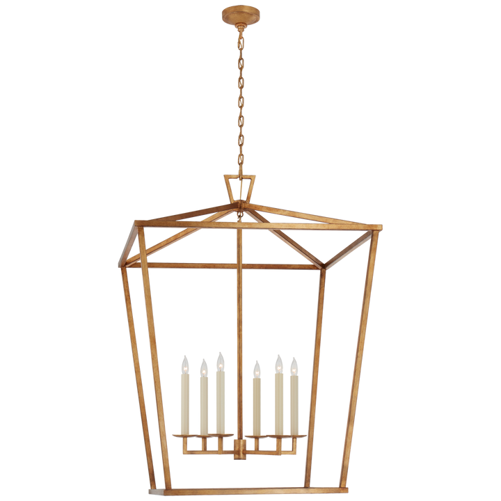 Daylin Lantern-Visual Comfort-VISUAL-CHC 2172GI-PendantsXXL-Normal-Gilded Iron-32-France and Son