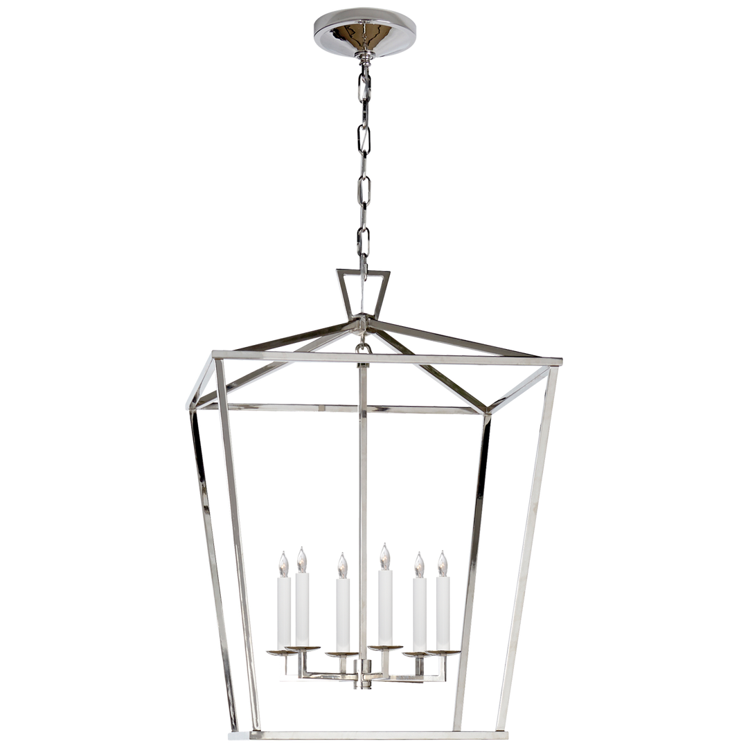 Daylin Lantern-Visual Comfort-VISUAL-CHC 2176PN-PendantsLarge-Normal-Polished Nickel-24-France and Son