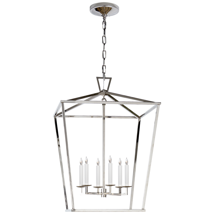 Daylin Lantern-Visual Comfort-VISUAL-CHC 2176PN-PendantsLarge-Normal-Polished Nickel-24-France and Son