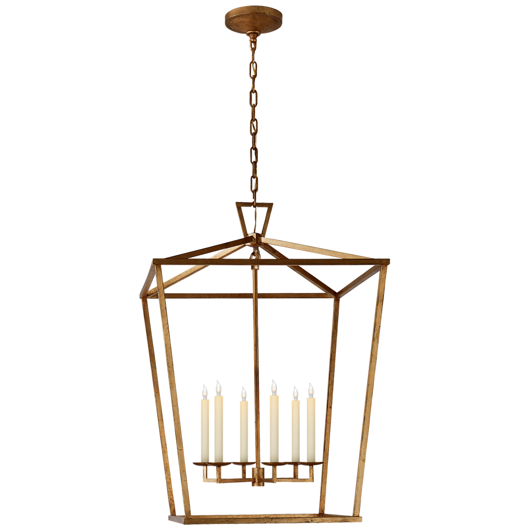 Daylin Lantern-Visual Comfort-VISUAL-CHC 2177GI-PendantsXL-Normal-Gilded Iron-29-France and Son