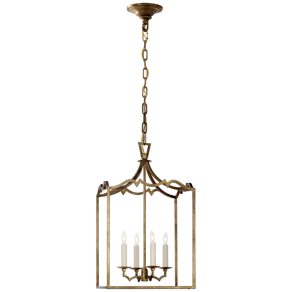 Daylin Fancy Lantern-Visual Comfort-VISUAL-CHC 2180GI-PendantsSmall-Gilded Iron-2-France and Son