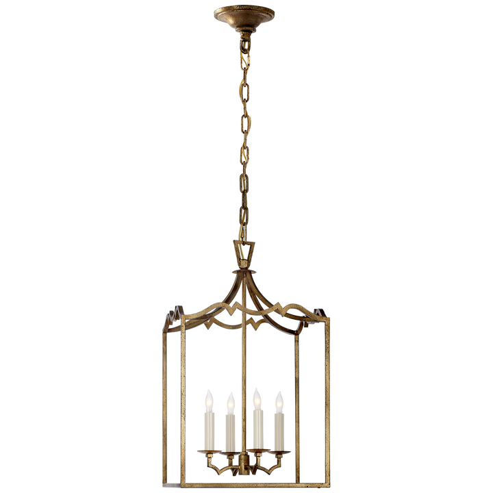 Daylin Fancy Lantern-Visual Comfort-VISUAL-CHC 2180GI-PendantsSmall-Gilded Iron-2-France and Son