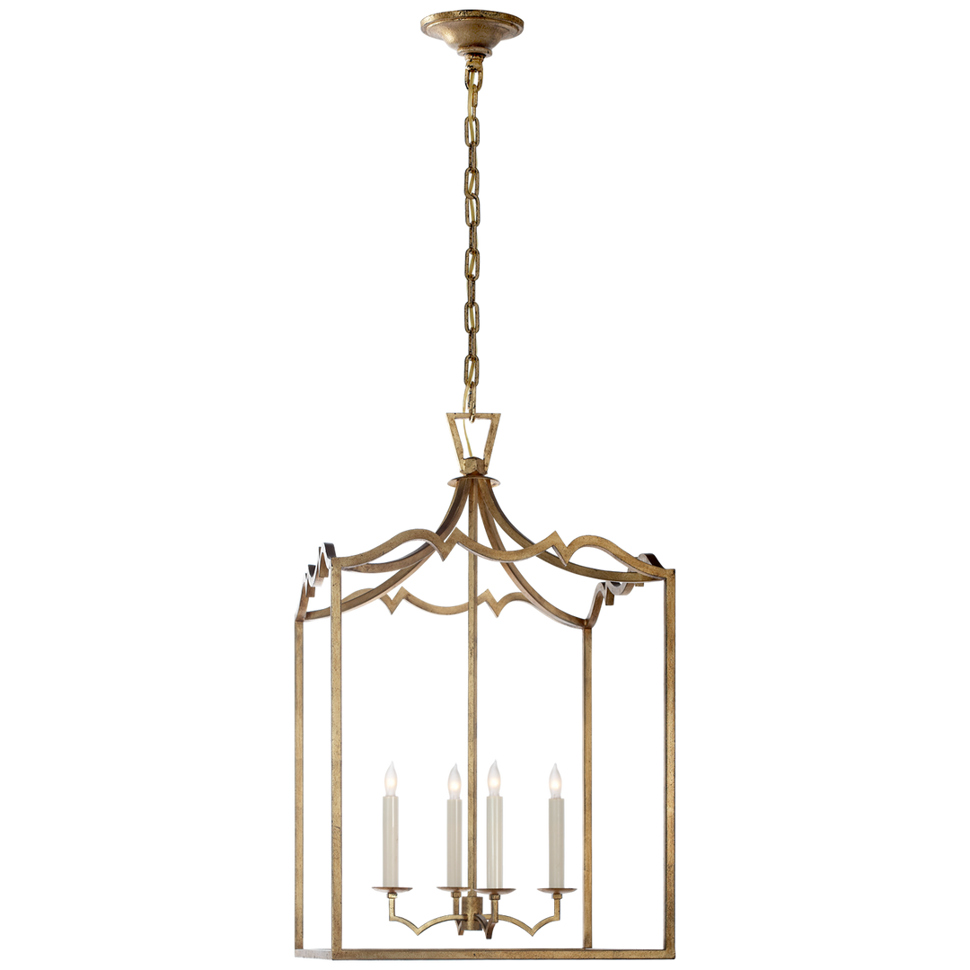 Daylin Fancy Lantern-Visual Comfort-VISUAL-CHC 2181GI-PendantsMedium-Gilded Iron-5-France and Son