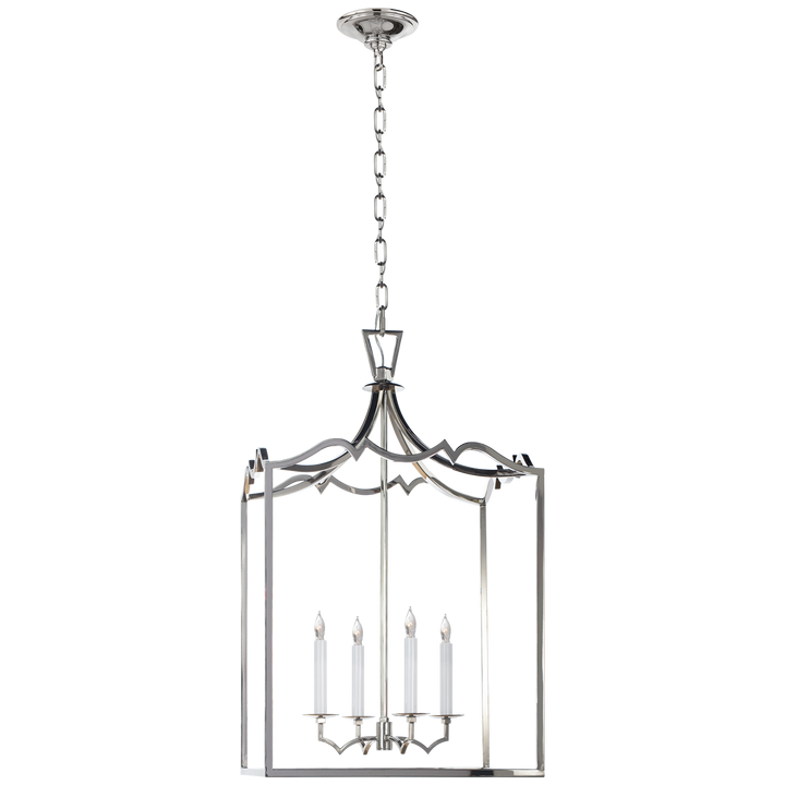 Daylin Fancy Lantern-Visual Comfort-VISUAL-CHC 2181PN-PendantsMedium-Polished Nickel-6-France and Son