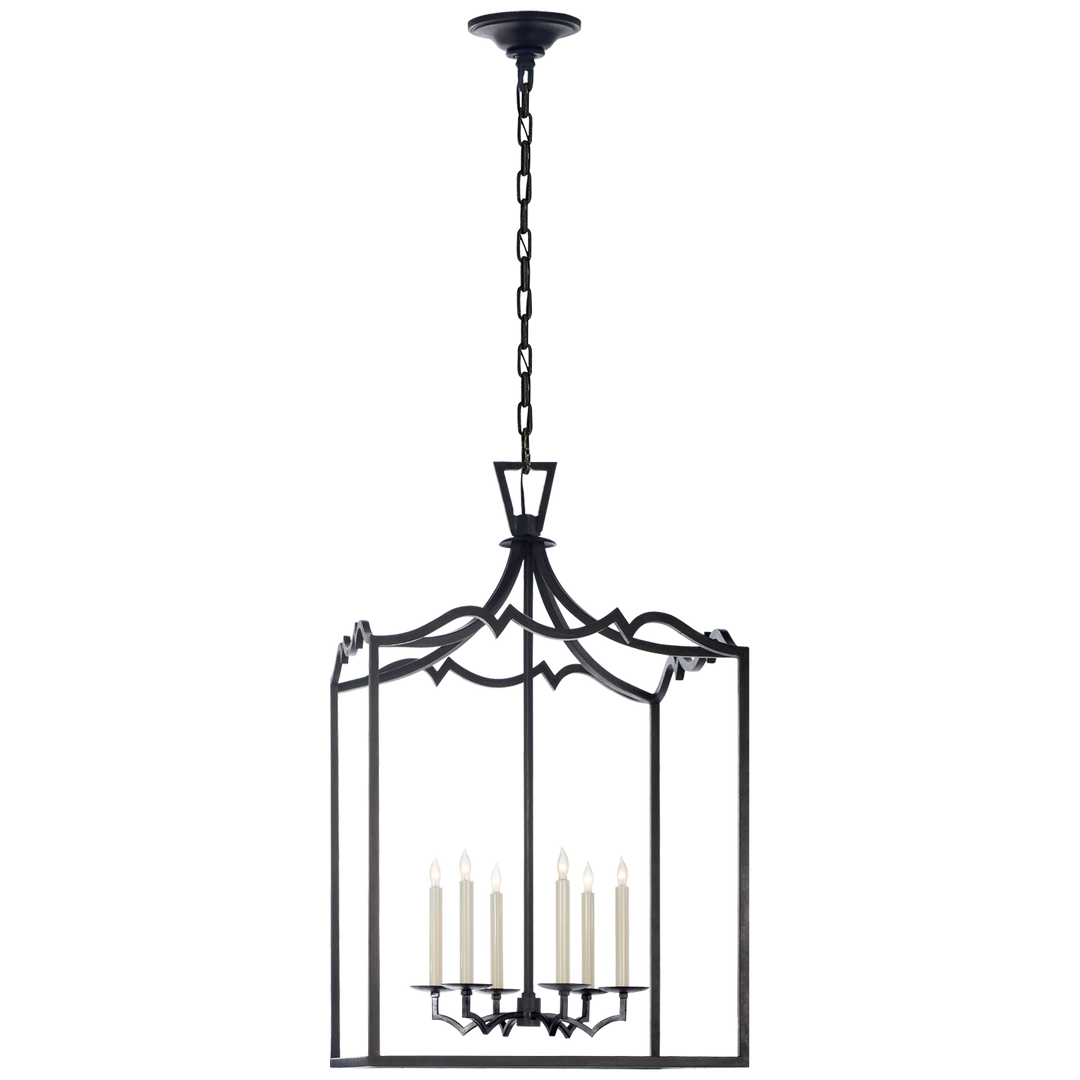 Daylin Fancy Lantern-Visual Comfort-VISUAL-CHC 2182AI-PendantsLarge-Aged Iron-7-France and Son