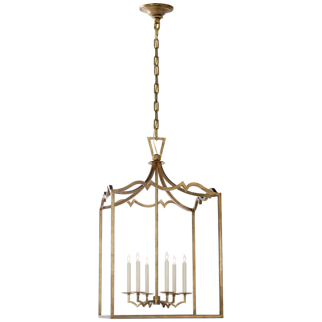 Daylin Fancy Lantern-Visual Comfort-VISUAL-CHC 2182GI-PendantsLarge-Gilded Iron-8-France and Son