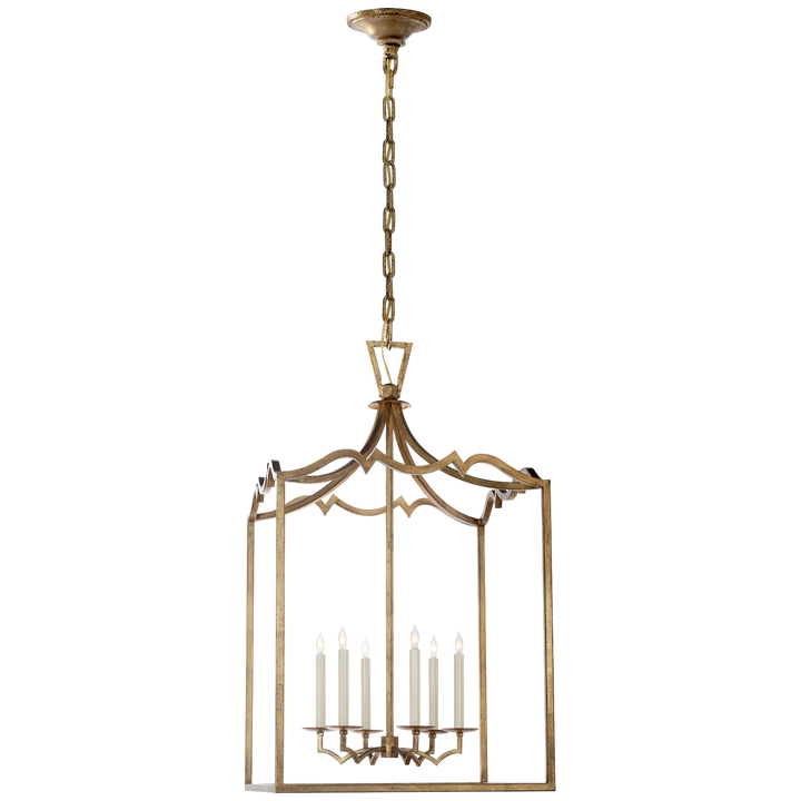 Daylin Fancy Lantern-Visual Comfort-VISUAL-CHC 2182GI-PendantsLarge-Gilded Iron-8-France and Son