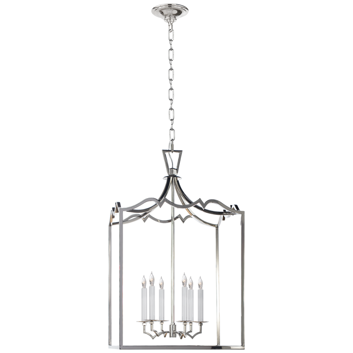 Daylin Fancy Lantern-Visual Comfort-VISUAL-CHC 2182PN-PendantsLarge-Polished Nickel-9-France and Son