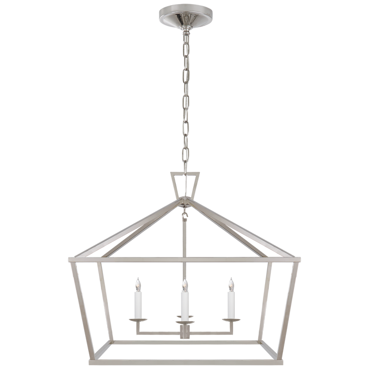 Daylin Lantern-Visual Comfort-VISUAL-CHC 2187PN-PendantsMedium-Wide-Polished Nickel-21-France and Son