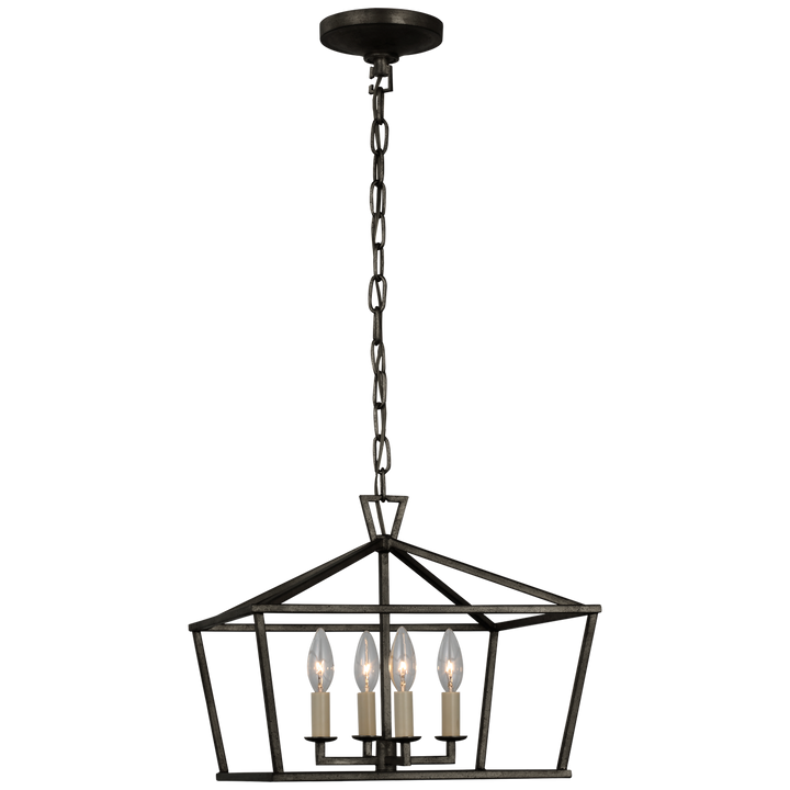 Daylin Small Wide Semi-Flush Mount-Visual Comfort-VISUAL-CHC 4190AI-Flush MountsAged Iron-1-France and Son