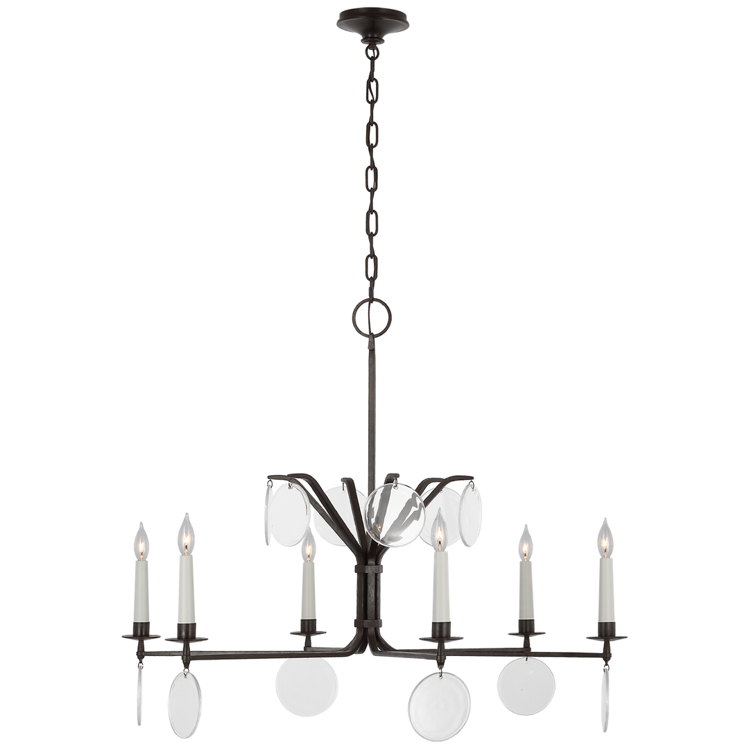 Delta XL Chandelier-Visual Comfort-VISUAL-CHC 5011AI-CG-Chandeliers-1-France and Son