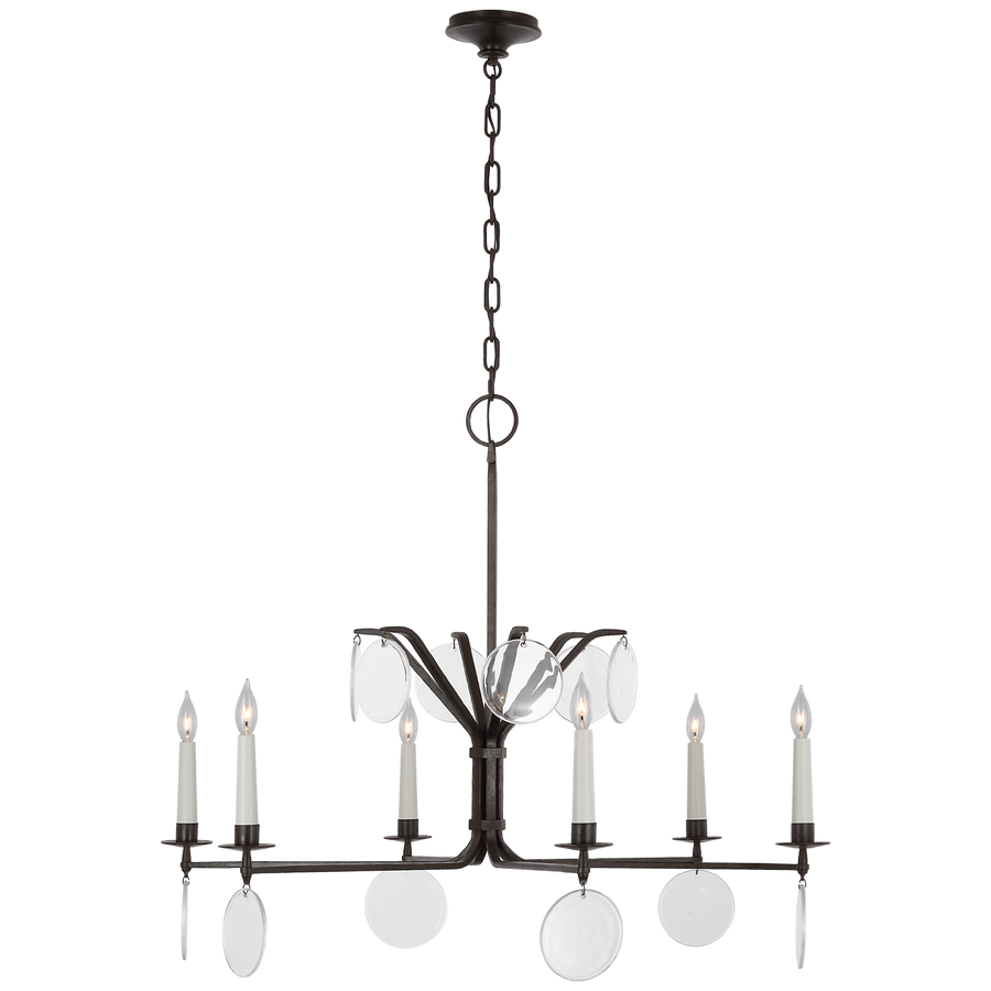 Delta XL Chandelier-Visual Comfort-VISUAL-CHC 5011AI-CG-Chandeliers-1-France and Son